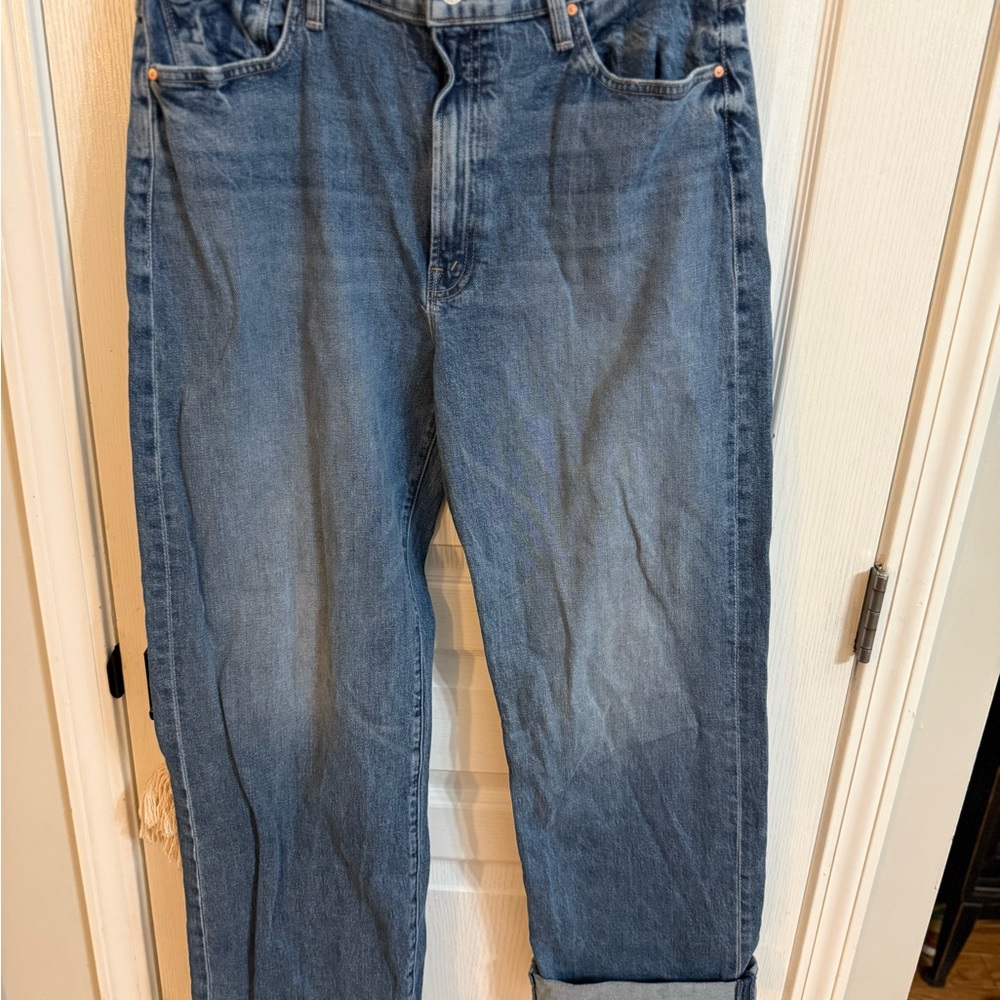 MOTHER Blue Flare & Wide Leg Jeans